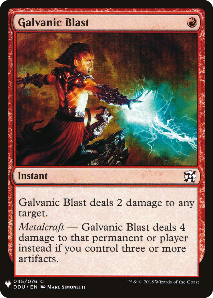 Galvanic Blast (LIST-DDU-45) - The List