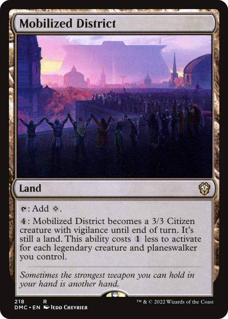 Mobilized District (DMC-218) - Dominaria United Commander