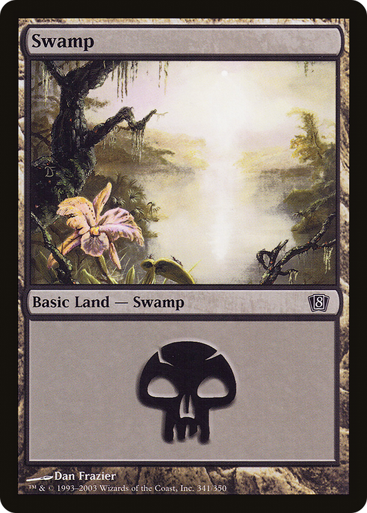 Swamp (8ED-341★) - Eighth Edition Foil