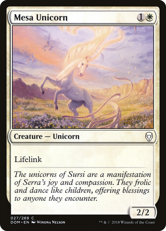 Mesa Unicorn (DOM-027) - Dominaria