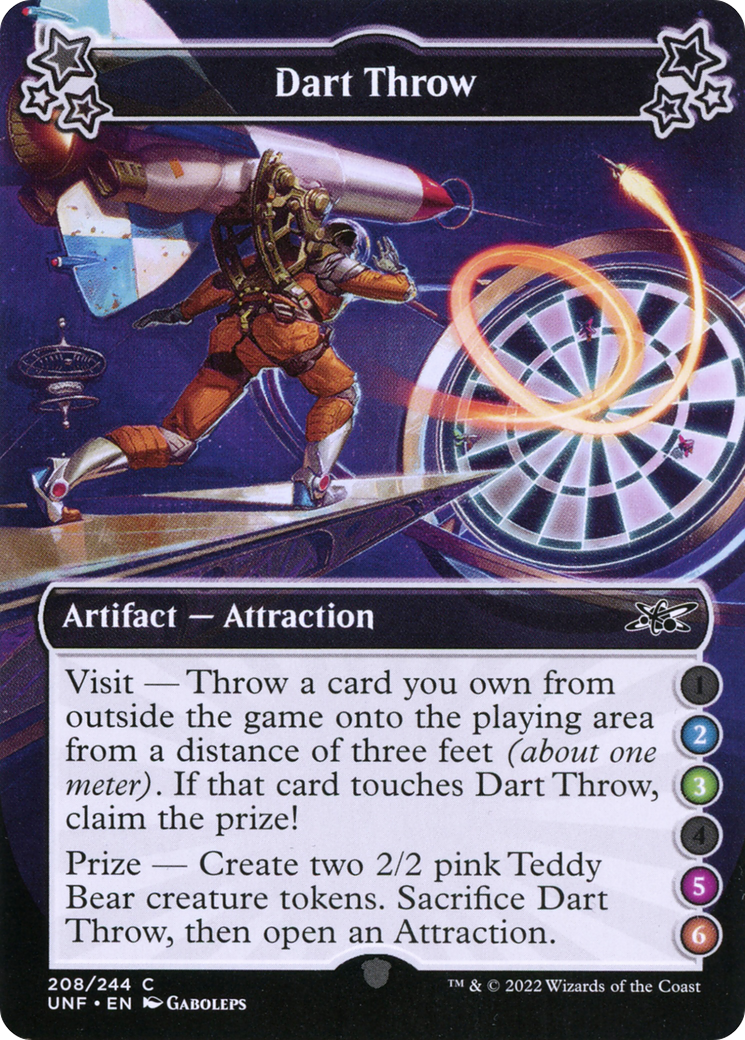 Dart Throw (2-3-5-6) (UNF-208B) - Unfinity Foil