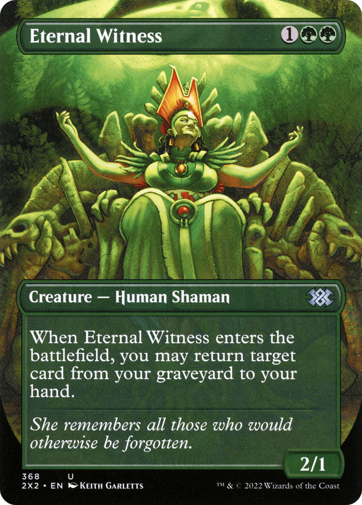 Eternal Witness  (Borderless)(2X2-368) - Double Masters 2022 Foil