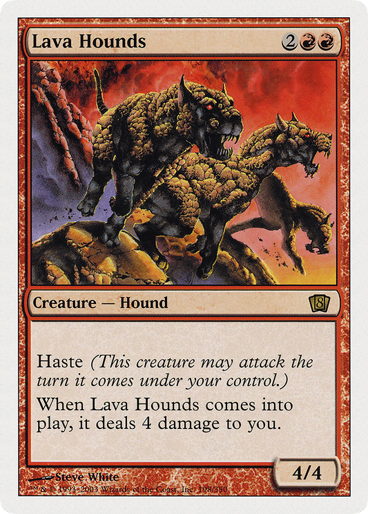 Lava Hounds (8ED-198) - Eighth Edition