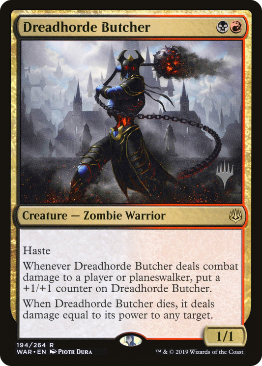 Dreadhorde Butcher (PWAR-194P) - War of the Spark Promos Foil