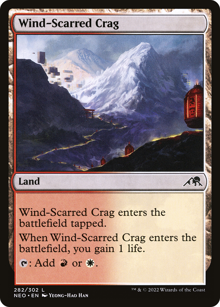 Wind-Scarred Crag (NEO-282) - Kamigawa: Neon Dynasty