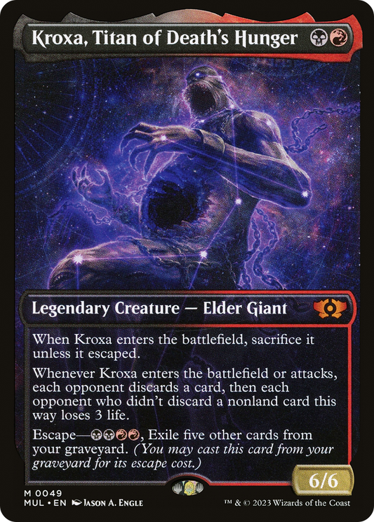 Kroxa, Titan of Death's Hunger (MUL-049) - Multiverse Legends: (Showcase) Foil