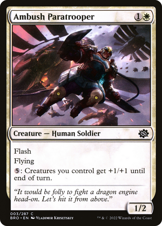 Ambush Paratrooper (BRO-003) - The Brothers' War Foil