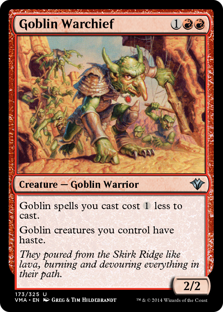 Goblin Warchief (VMA-173) - Vintage Masters Foil