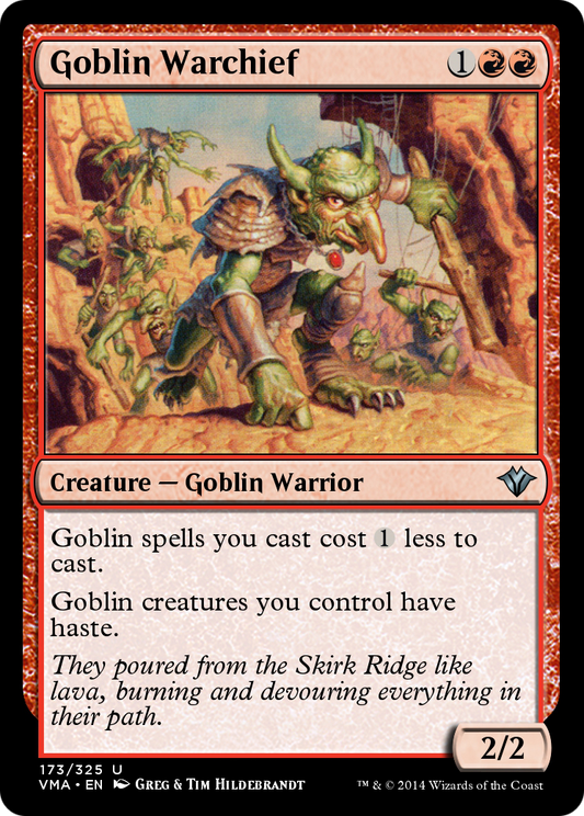 Goblin Warchief (VMA-173) - Vintage Masters Foil