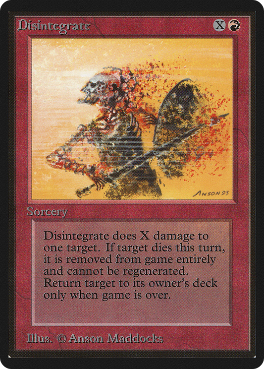 Disintegrate (LEB-141) - Limited Edition Beta