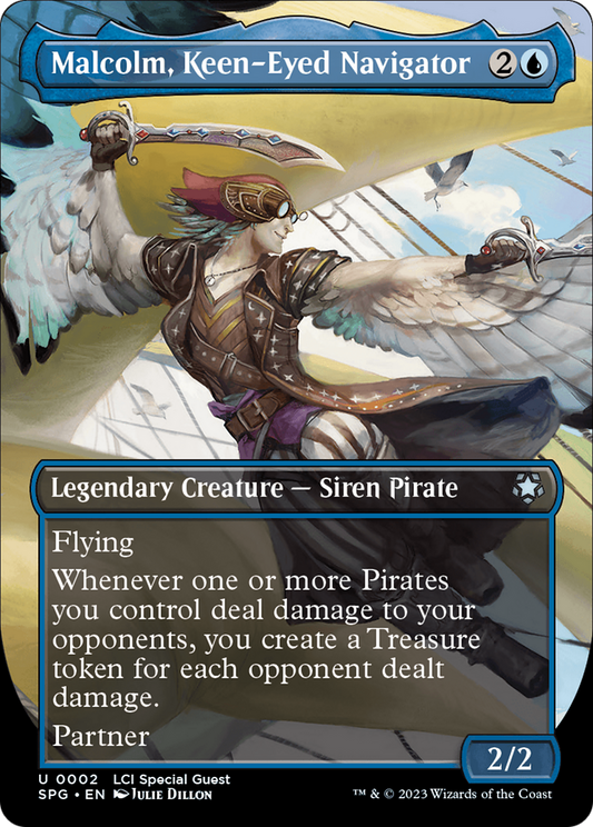 Malcolm, Keen-Eyed Navigator (Borderless) (SPG-002) - Special Guests (Borderless) Foil