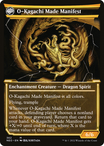 The Kami War // O-Kagachi Made Manifest (NEO-362) - Kamigawa: Neon Dynasty: (Showcase, fandfc) Foil