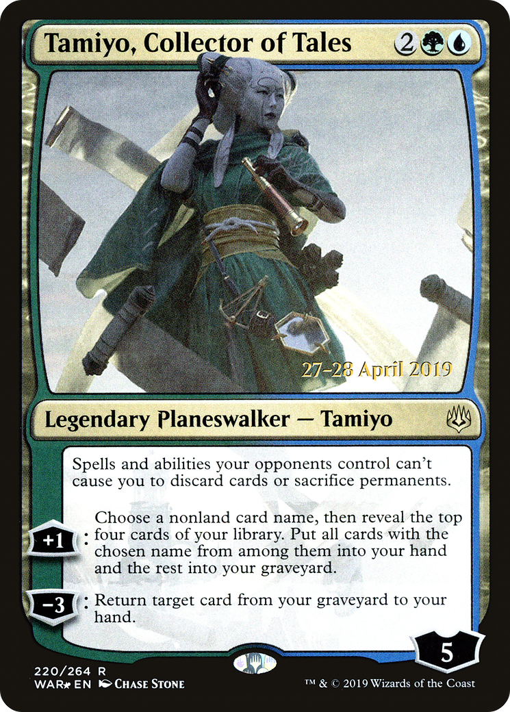 Tamiyo, Collector of Tales (PWAR-220S) - War of the Spark Promos Foil