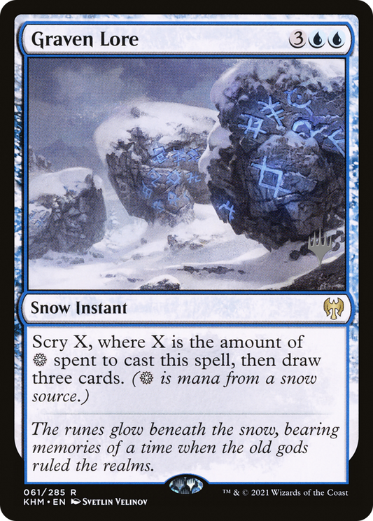 Graven Lore (PKHM-61P) - Kaldheim Promos: (snow)