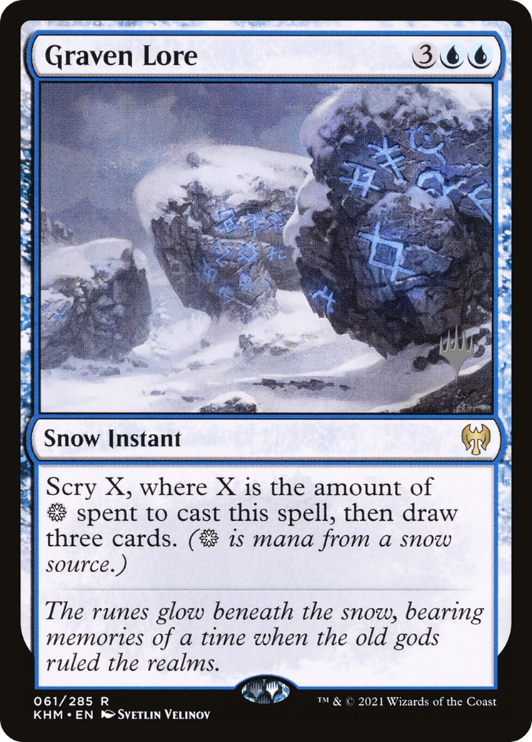 Graven Lore (PPKHM-61P) - Kaldheim Promos: (snow) (Promo Pack)