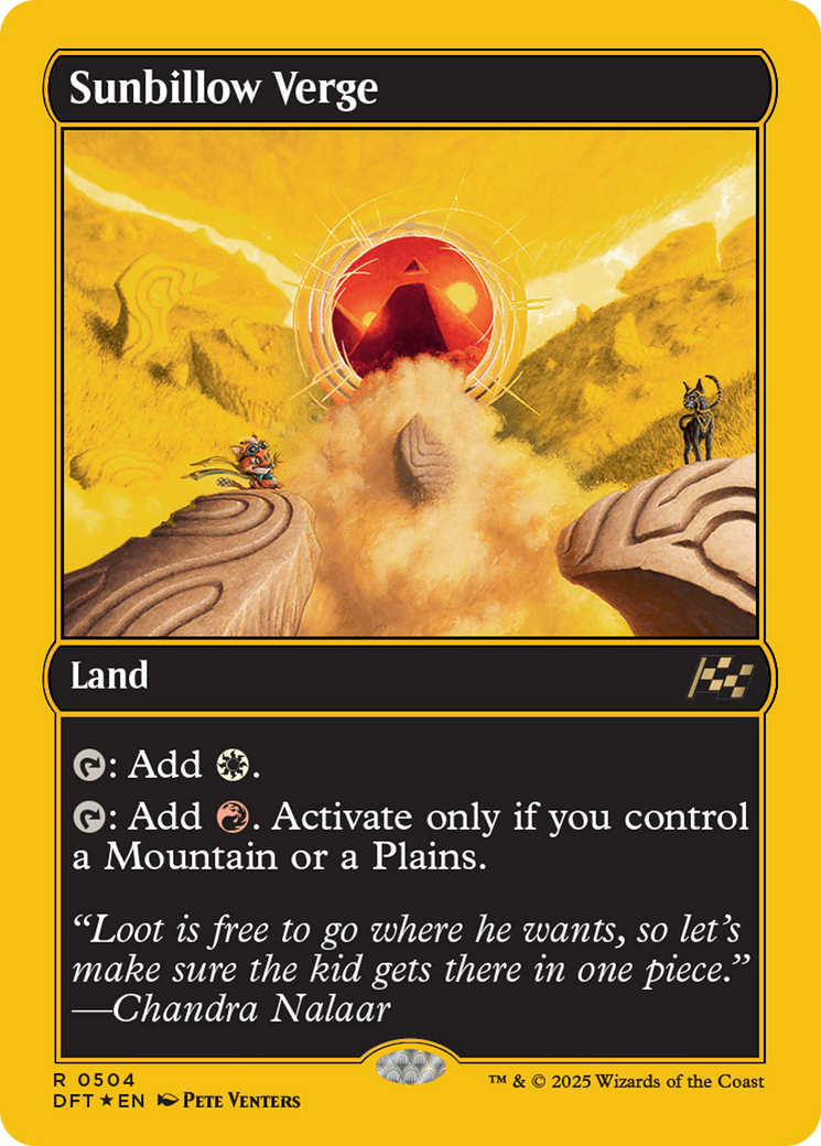 Sunbillow Verge  (DFT-504) - Aetherdrift Foil