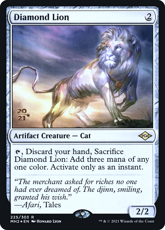 Diamond Lion (PRE-225) - Modern Horizons 2 Promos (Prerelease) Foil