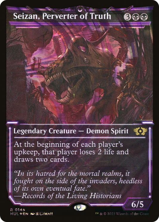 Seizan, Perverter of Truth (MUL-145) - Multiverse Legends: (Showcase) Foil