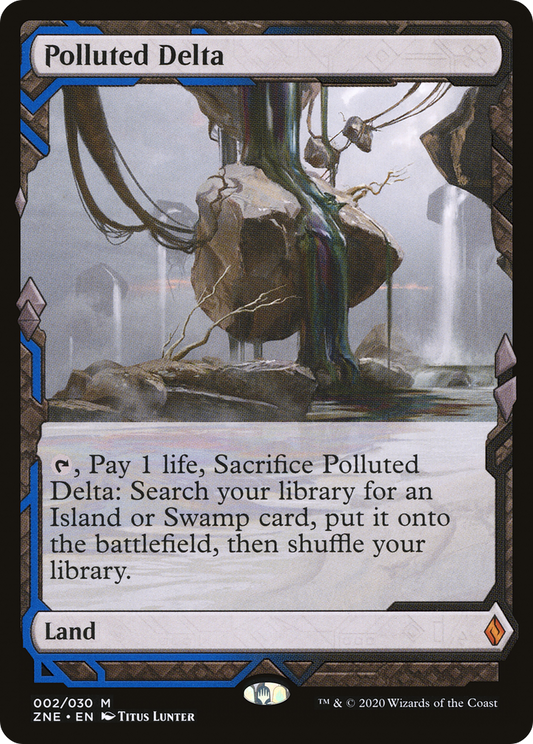 Polluted Delta (ZNE-002) - Zendikar Rising Expeditions Foil