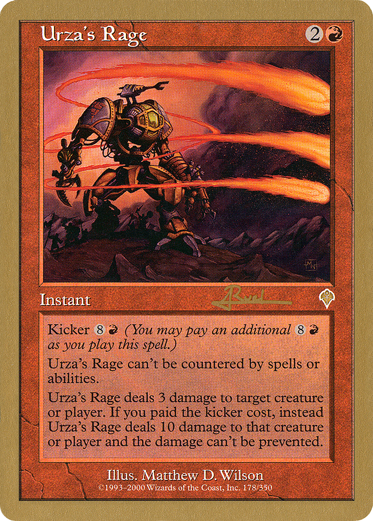 Urza's Rage (WC01-AR178) - World Championship Decks 2001