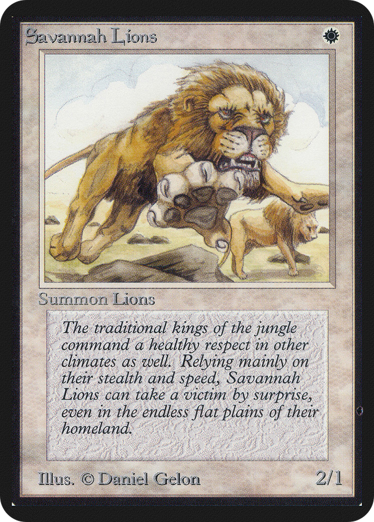 Savannah Lions (LEA-038) - Limited Edition Alpha