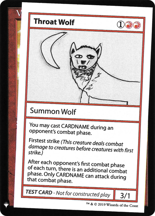 Throat Wolf (CMB1-065) - Mystery Booster Playtest Cards 2019