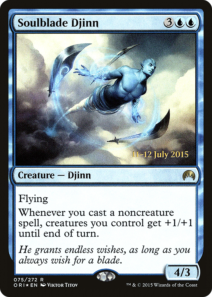 Soulblade Djinn (PRE-75S) - Magic Origins Promos (Prerelease) Foil