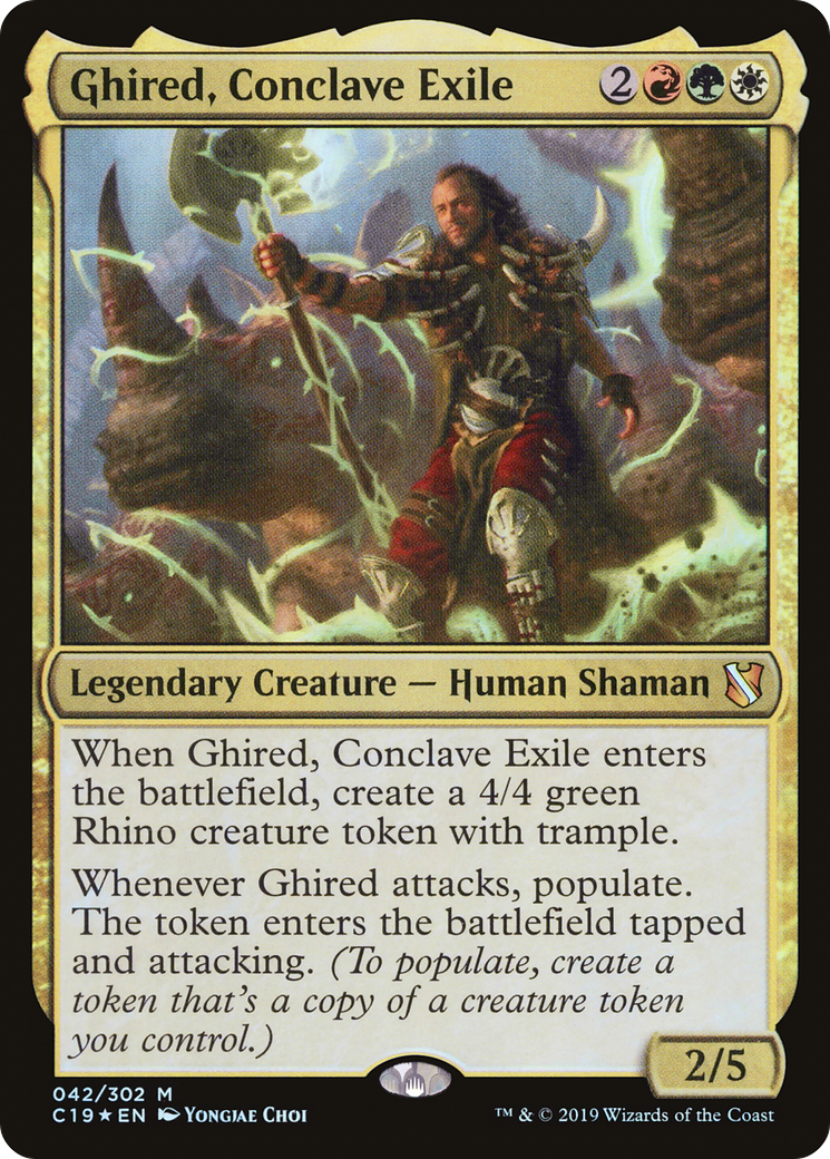 Ghired, Conclave Exile (C19-042) - Commander 2019 Foil