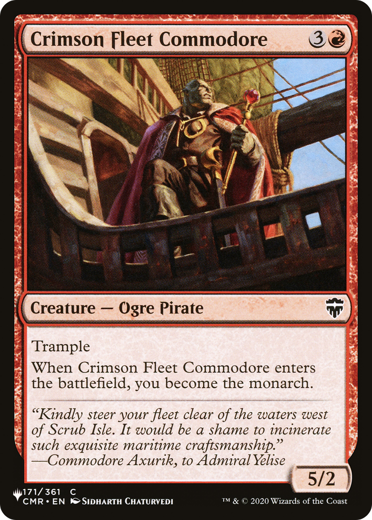 Crimson Fleet Commodore (PLST-CMR-171) - The List