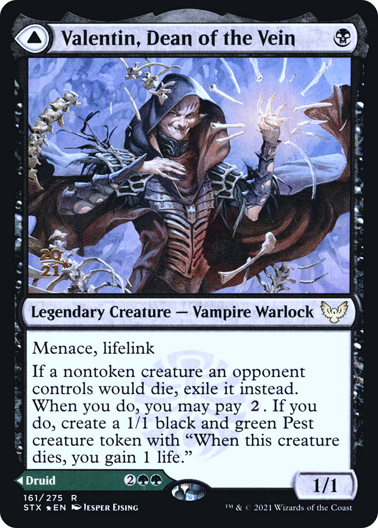 Valentin, Dean of the Vein // Lisette, Dean of the Root (PSTX-161S) - Strixhaven: School of Mages Promos Foil