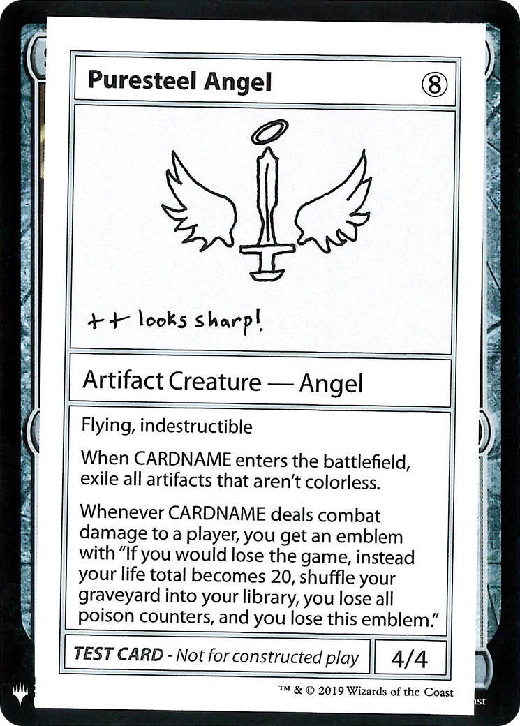 Puresteel Angel (CMB1-109) - Mystery Booster Playtest Cards 2019