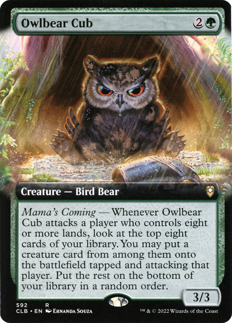 Owlbear Cub (CLB-592) - Commander Legends: Battle for Baldur's Gate: (Extended Art)