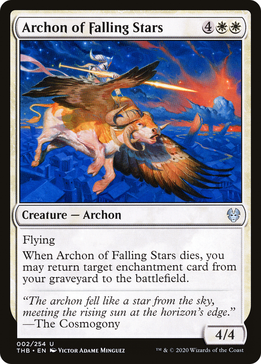 Archon of Falling Stars (THB-002) - Theros Beyond Death Foil