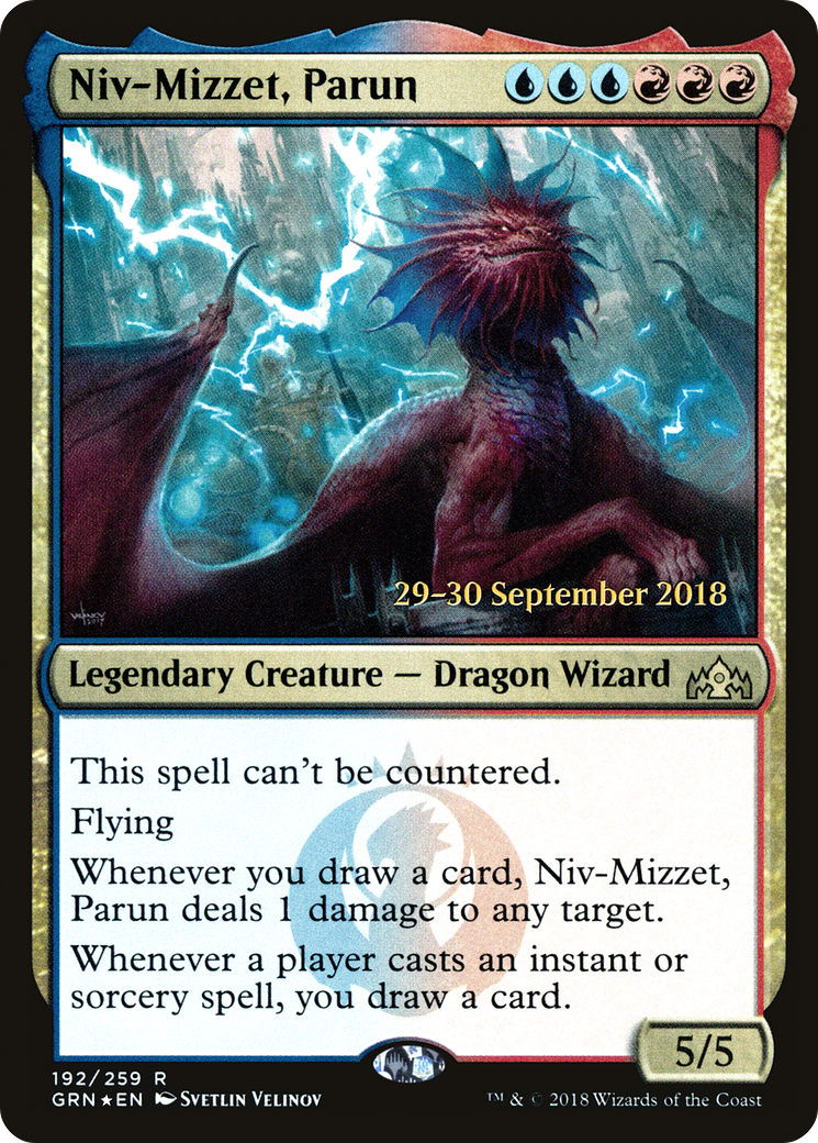 Niv-Mizzet, Parun (PGRN-192S) - Guilds of Ravnica Promos Foil