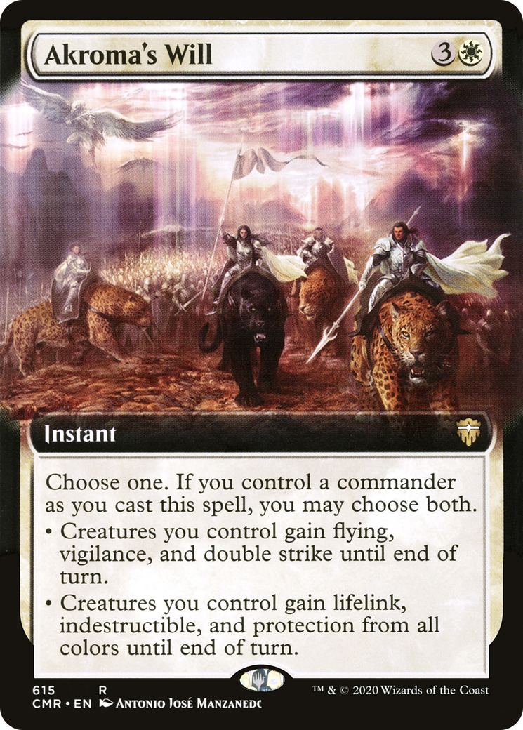 Akroma's Will (CMR-615) - Commander Legends: (Extended Art) Foil