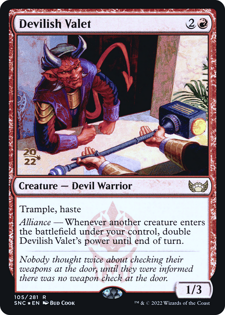 Devilish Valet (PSNC-105S) - Streets of New Capenna Promos Foil