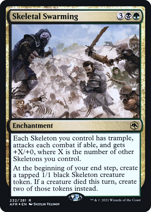 Skeletal Swarming (PRE-232S) - Adventures in the Forgotten Realms Promos Foil