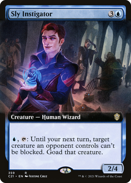 Sly Instigator (C21-359) - Commander 2021: (Extended Art)