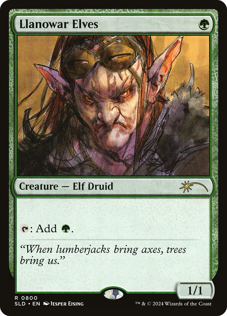Llanowar Elves  (SLD-800) - Secret Lair Drop Foil
