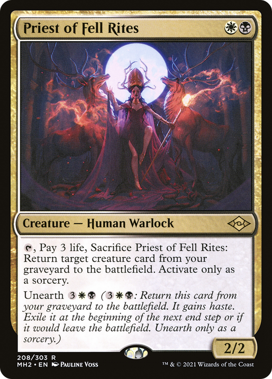 Priest of Fell Rites (MH2-208) - Modern Horizons 2