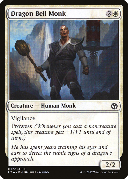 Dragon Bell Monk (IMA-017) - Iconic Masters Foil