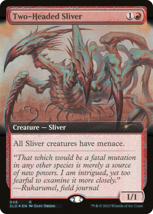 Two-Headed Sliver (SLD-646) - Secret Lair Drop: (Extended Art) Foil