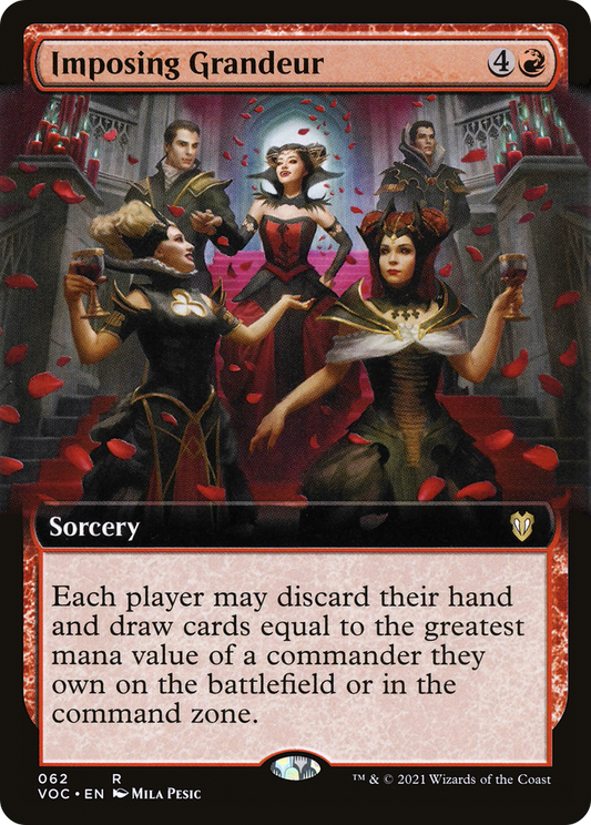 Imposing Grandeur (VOC-062) - Crimson Vow Commander: (Extended Art)