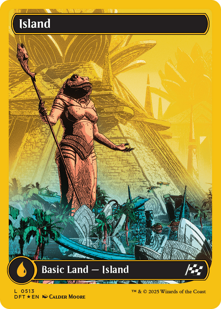 Island (0513) (First-Place Foil) (DFT-513) - Aetherdrift Foil