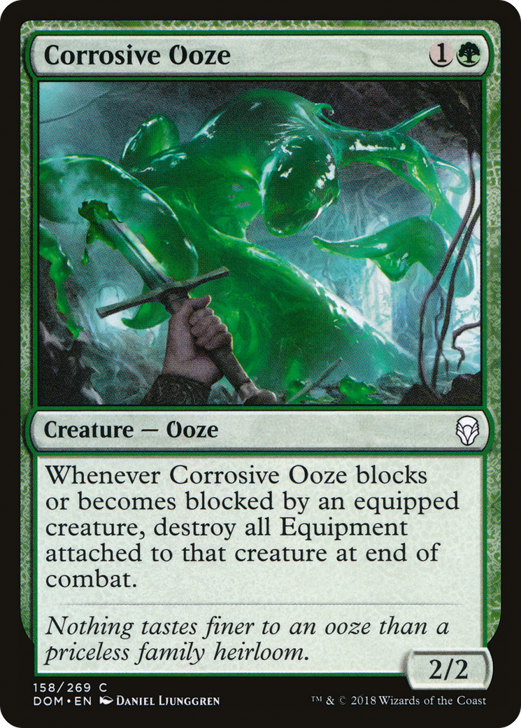 Corrosive Ooze (DOM-158) - Dominaria Foil