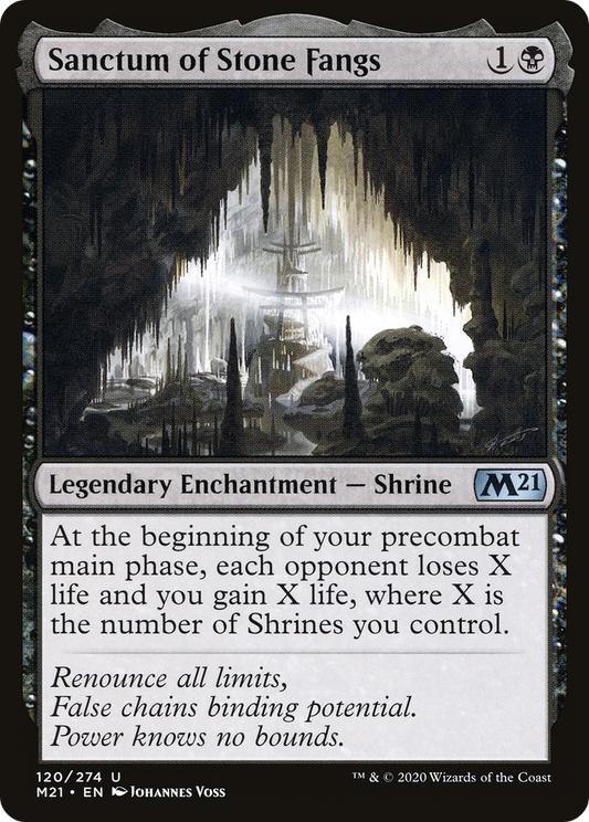 Sanctum of Stone Fangs (M21-120) - Core Set 2021 Foil