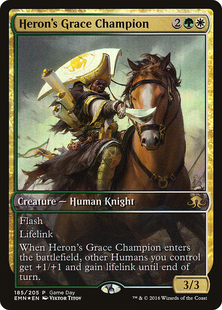 Heron's Grace Champion (PEMN-185) - Eldritch Moon Promos Foil