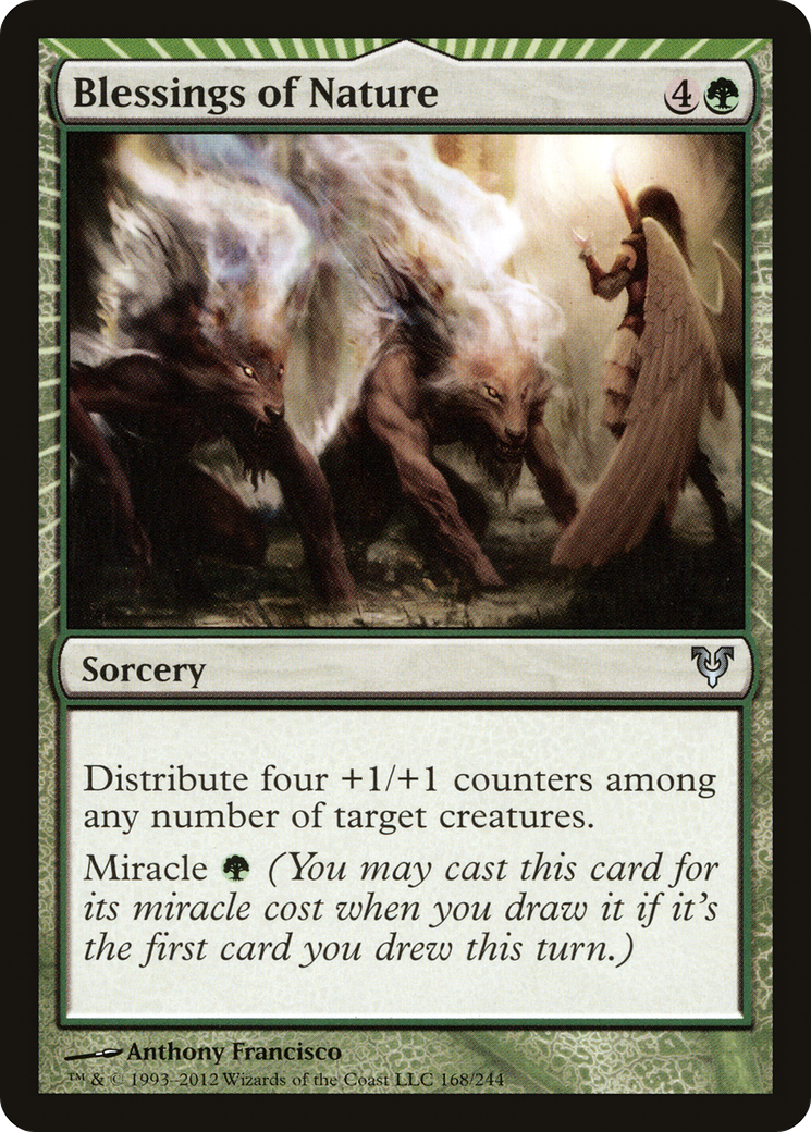 Blessings of Nature (AVR-168) - Avacyn Restored: (miracle)