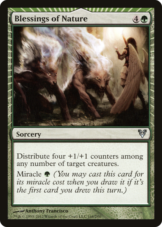 Blessings of Nature (AVR-168) - Avacyn Restored: (miracle) Foil