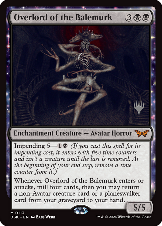 Overlord of the Balemurk (PDSK-113P) - Duskmourn: House of Horror Promos Foil